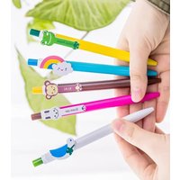 120 pcs Ballpoint Pen Wholesale Office Students Use Black Oil Pen Creative Korean Press Pens for Writing School Tools
