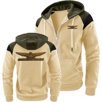 MEN Fashionable Sweatshirts Goldwing GL1800 Japan Motorcycle Mens Hoodies Jacket Block Contrast Sportswear Fleece Hooded Coat