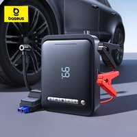 Baseus 1000A Rozruchowywacz Samochodowy Power Bank 2 w 1 z Pompką Powietrza, Przenośny Booster Akumulatora Samochodowego do Awaryjnego Uruchamiania