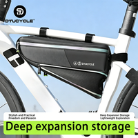 Bicycle Frame Storage Bag, Cycling Bag, Frame Bag, Bicycle Triangle Bag, Outdoor Cycling Accessories, Mountain Bike Bag, Road Bike Accessories, Large Capacity, Glow-In-The-Dark, Portable Storage Bag,