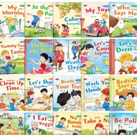 20PCS Kids English Enlightenment Picture Books Set Cognitive Habit Bilingual Storybooks for Toddlers Preschool Learning
