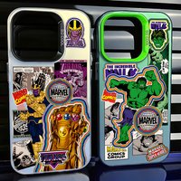 Retro M-MarvelS Super Heroes Case for Samsung Galaxy S24 S23 S22 S21 S20 Note20 Ultra Plus FE M31 4G 5G Matte Shockproof Cover