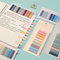Color Series Self Adhesive Memo Pad Sticky Notes Bookmark Point It Marker Sticker Paper for Office And School Supplies