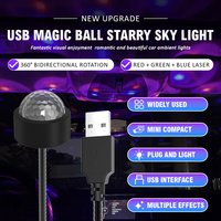 LED Starry Sky Ball USB Night Light Projector Atmosphere Lamp,Suitable for car roofs, interior spaces or ceiling decorations