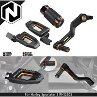 NICECNC Adjustable Rider Footpegs Footrests Rear Brake Pedal Pad Gear Shift Lever For Harley Sportster S RH1250S 2021-2024