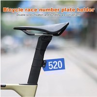 AliExpress Triathlon Racing Number Plate Mount Holder Bicycle Number Plate Holder Clip Racing Cards Seatpost Mount for Road Bicycle Cycling