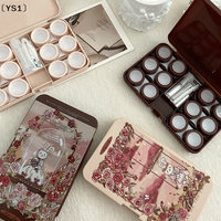 〔YS1〕6 Pair Contact Lens Case Contact Lens Storage Box Portable Travel Lenses Soak Container Lenses Box For Beauty Pupil