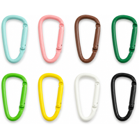 11 Pcs Colorful Mini Metal Carabiner Keychain Clips, Random Colors, Durable Lightweight Hooks for Backpack, Keys, DIY Crafts
