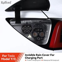 Rafford For Tesla Model 3 Y Highland Juniper 2021-2025Charger Port Cover Outdoor Rainproof Protection Dustproof Covers Accessory