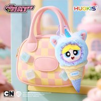 HUGKIS The Powerpuff Girls Unicorn Ice Cream 16cm Plush Pendant Cute Stuffed Doll Bag Charm Soft Plush Toy Decorative Gift