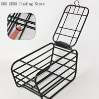 1pc 2-in-1 Dog Bike Basket For Rear Rack Pet Carrier Cargo Basket Fits Small Medium Dogs Cats Up To 12LBS For Groceries Daily✨