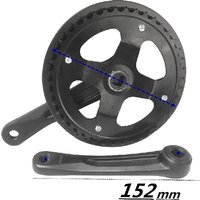 AliExpress NONE T61C Single Speed 42T Folding Bike Crankset Road Bike 152 Mm Crank Set Hollow Tooth Plate Bike Sprocket Bike Accessories