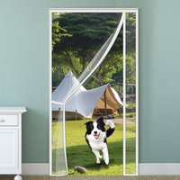 White Magnetic Door Screen Window Customized Size Mosquito Net Curtain Fly And Insect Repellent Invisible Net for Indoor And Out