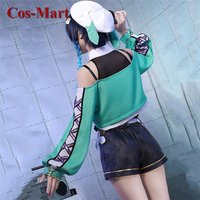 Cos-Mart Game Genshin Impact Venti Cosplay Costume Birthday Party Band Performance Uniform Activity Party Role Play Clothing