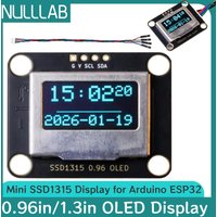 0.96/1.3 Inch OLED Display Screen I2C Interface 128×64 Pixels SSD1315 Driver with Steel Case & LEGO for Arduino ESP32