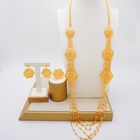 GDJWRI Indian Fashion Gold Color Jewelry Sets For Women Necklace Pendant Earrings Wedding Nigeria France Jewelry Set Party Gifts