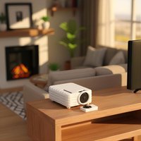 Miniature Simulation Projector Ornaments With Remote Controller 1/12 Dollhouse Mini Projector Model Micro Scene Decoration Toys