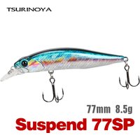 TSURINOYA Jerkbait Suspending Minnow Fishing Lure 77SP DW101 77mm 8.5g 0.7-0.9m Pike Bass Artificial Hard Baits Wobbler Lures