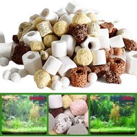 250g/bag Multi-color Fish Tank Bio Filter Ring Aquarium Biochemical Filter Media Fish Pond Water Purification Filter Accessories