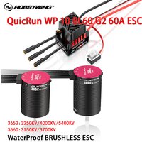 NEW Hobbywing QuicRun WP 10BL60 G2 Waterproof Brushless ESC,And 3652SL 3660SL motor Suitable For 1/10 Road Cars,Short Trucks