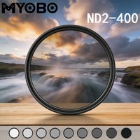 MYOBO Variable ND Filter ND2-ND400 Adjust Neutral Density Lens Filter 37 40.5 43 46 49 52 55 58 62 67 72 77 82mm for Camera Lens