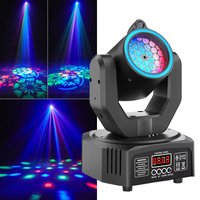 30W LED Moving Head Lights DMX512 Remote Control Mini 3-in-1 Beam & Spot &Gobos Effect DJ Disco Lights