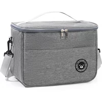 Waterproof Portable Lunch Bag Food Thermal Box Durable Office Cooler Lunchbox with Shoulder Strap Picnic Bag for Couples Unisex