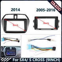 For SUZUKI 2005-2016 SX4 S CROSS/FIAT SEDICI 9INCH Car Radio Fascias Installation Dash Frame Panel Gps Mp5 Android Player Trim