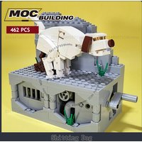 GBC Modular Shitting Dog MOC Building Blocks Creative Model Machine Technology Bricks Xmas Collection Toys Birthday Gifts