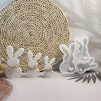 Resin Casting Molds Wobbly-Ear Rabbit 3D decorative silicone mold DIY candle silicone mold gypsum decorative silicone mold home