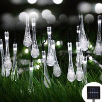 4/6M LED gouttelette ampoule lumières extérieure étanche jardin lumière guirlande fête de mariage pelouse décoration de noël lampe à énergie solaire