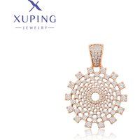 Xuping Jewelry New Arrival Fashion Round Shaped Gold Color Pendant Necklace for Women Party Gifts X000750976