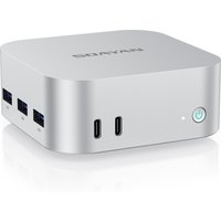 SOAYAN 2025 Newest Mini PCs DDR5 Compact Office Computer Intel N150 Mini PC Win11 Pro/Linux Dual Lan Dual Type C Small PC