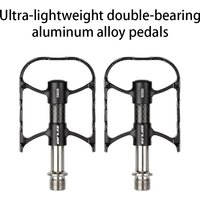 AliExpress NONE GUB GC083 Bicycle Ultra-light Double Bearing Aluminum Alloy Pedal MTB/Road/Folding Bike Titanium Axle Pedals Lightweight Pedals