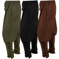 Pirate Pants For Men Cosplay Renaissance Medieval Gothic Pants Pirate Costume Trouser Men Plus Size 3XL