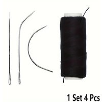 Nylon Hair Track Weft Weave Sew Thread + Needle J+I+C 4 colors For Hair Extension Accessories for Clip In Extensions Wig Tools