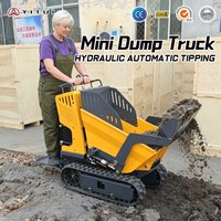 Premium Quality Customized Mini Dumper Tracked Mini Tipper Truck Stable Speed Transport Vehicle For Reservoir Slope Earthwork Co