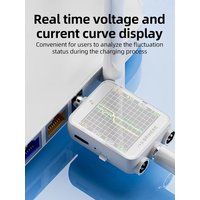B50 High-precision Digital Voltmeter, Ammeter and Wattmeter,DC 4.5-80V 0-6A 0-600W DC5.5 Tester,Multifunction Multimeter