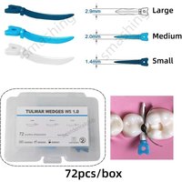 Dental Wedges Tooth Gap Wedge Tulwar Diastema Fitwith Palodent Plus Style Matrix 72Pcs/Box