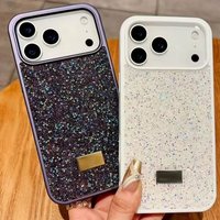 Luxury Bling Rhinestone Case For iPhone 17 Pro Max 16 15 Pro Glitter Full Tiny Diamond Shockproof New Cover Protective
