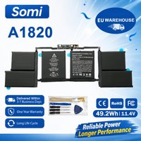 Somi-76WH A1820 Laptop-Akku für APPLE MACBOOK PRO 15" A1707, Modelljahr 2016 und 2017, 11,4 V, 6667 mAh.