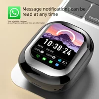 Sliding Cover Bluetooth Earphones Wireless Headphones LED Full-color Touch Screen Noise Reduction Headsets with Mic Support APP