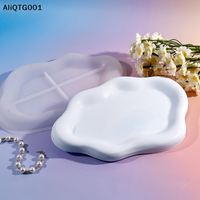 Irregular Cloud Shape Tray Silicone Resin Mold for DIY Gypsum Cement Concrete Candle Holder Plate Casting Mould