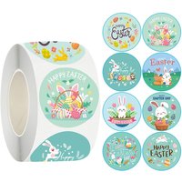 20 Easter Stickers, Rabbit and Egg Designs, Sealing Labels, Suitable for Party Favors, Bouquets, Crafts, Scrapbooking - Holiday Decoration Adhesive Stickers