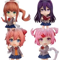 Doki Doki Literature Club! #2077 #2283 #1817 #2250 Anime Figurine With Swap Faces Desktop Decoration Collectible Ornament Gift