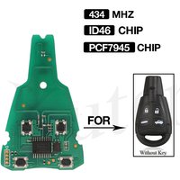 jingyuqin 4 Buttons 434MHz ID46 PCF7946 Chip Remote Car Key Circuit Board FOB For SAAB 9-3 9-5 2003-2010 LTQSAAM433TX Replace