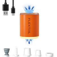 FLEXTAIL TINY PUMP 2X - Przenośna pompka powietrza 4kPa z lampką kempingową i baterią 1600mAh, do pompowania/wypompowywania/świetlania