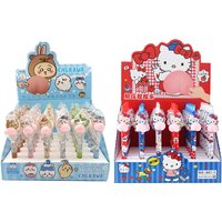 6pcs Hot selling anime Chiikawa PP new creative Chiikawa decompression neutral pen cartoon pinch butt pen erasable stationery