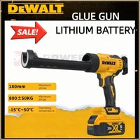 DeWalt Cordless Electric Caulking Gun 6-Speed for Doors Windows Glass Sealant Adhesive Glue Gun with LED Light Tool 18V-20V