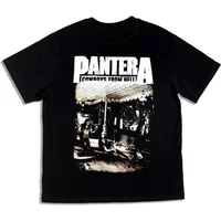 2025 Roll Pantera Pandora Band Printed T-shirts Pure Cotton Short Sleeve Fashion Brand High Quality Luxury Brand Selling Popular